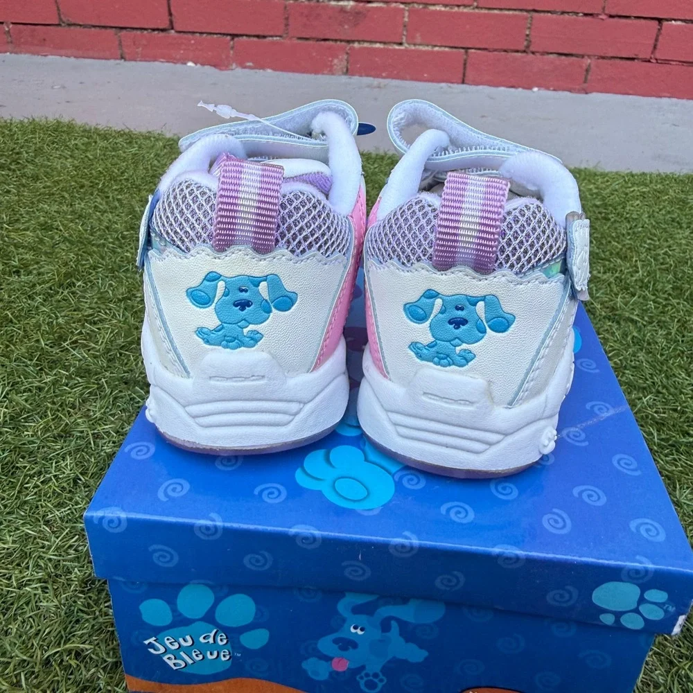 Vintage 2002 Nickelodeon Blues Clues Toddler Girls Shoes Size 6 Pink Deadstock